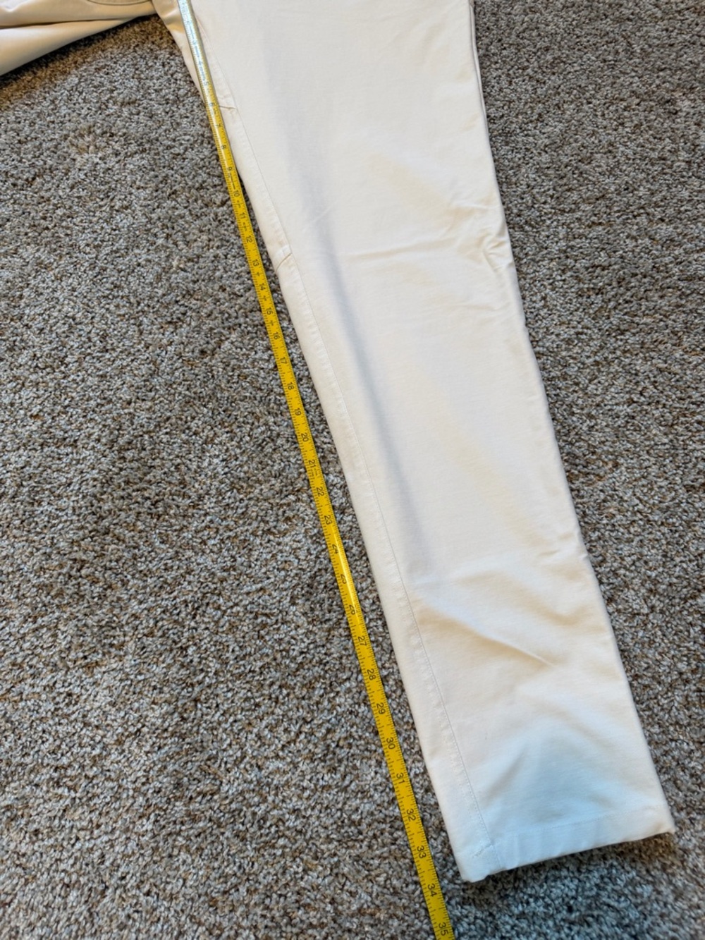 lululemon athletica Slim ABC Pant - White Opal (Cream) - Picture 8 of 11
